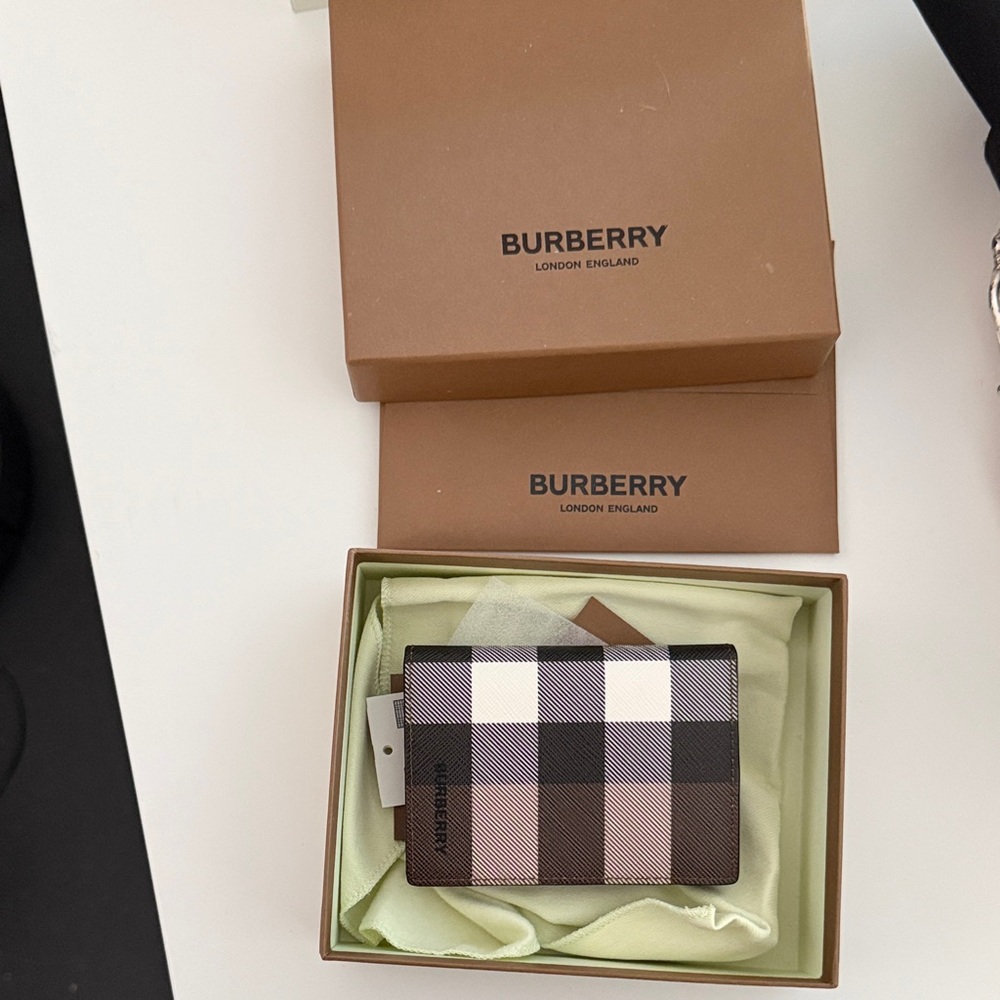 Burberry Classic Check Card Holder